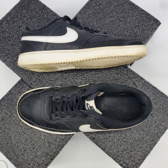 Nike Court Vision Men’s Low Top Black White CD5463-001 Size 8 Shoes - Picture 9 of 10